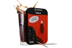 PERFEKTO24 Wunder Cure-Dents avec Saveur – 100 Cure-Dents en Bois - 9 Saveurs Uniques - Parfaits pour le Soin Oral et l’Haleine Fraîche - Cola