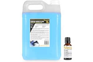 beamz Universal Smoke Fog Machine Fluid 5L Blue Liquid Solution Vanilla Scent DJ Disco