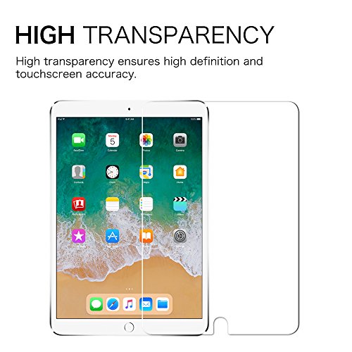 Fintie iPad Pro 10.5 Zoll Panzergla Schutzfolie – Klar HD 9H stark kratzfest Hartglas Displayschutzfolie Glasfolie Screen Protector Displayschutz Folie Displayfolie für Apple iPad Pro 10,5 Zoll 2017 Neue Modell - 3