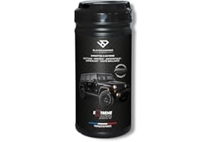BLACKDIAMONDS TECHNOLOGY BlackDiamonds - Lingettes Nettoyantes pour VOITURE - 5 Actions - Nettoie, Protège, Antistatique, Déperlant & Haute Brillance - Sans Eau ni rinçage- 80 Lingettes.