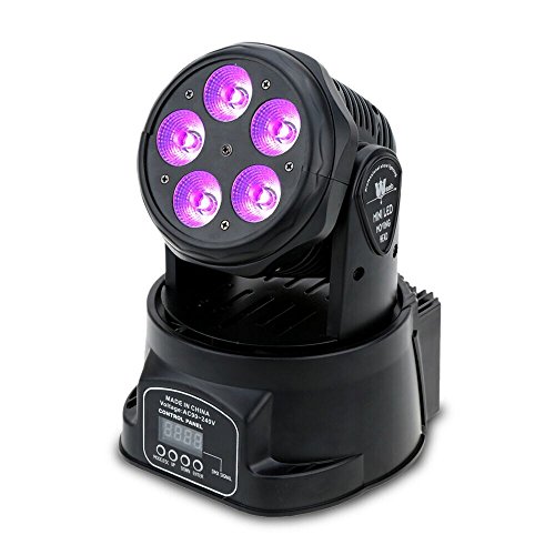 Preisvergleich Produktbild Docooler Bühnenbeleuchtung / Bühnenlicht, 75W 5LEDs DMX512 Konsole Steuern / Rotation Automatisch / Sprachaktiviertes( 10 / 15 Kanal )