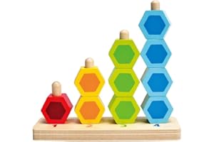 Hape E0504 Counting Stacker - Colourful Educational Wooden Toy