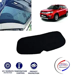 Auto Pearl Rear Dicky Cotton Mesh Fabric Sun Shades Car Curtain for - Brezza - 1 Pc- (Color Black)