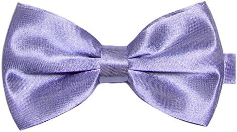 Bow tie men's violet - satin silk look - with double wings for suit toxedo - already tied PAPILLON FARFALLINO
