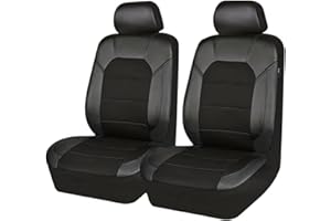 AYBEN Lot de 2 Housses de siège Avant de Voiture, pour Renault Clio 4 2014-2019 Respirantes Antidérapantes Sièges Avant,A Black