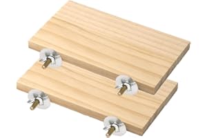 2 Pièces Plateformes d'escalade en Bois pour Petits Animaux, Vibury Station De pour Animaux De Compagnie Jouet Oiseau Perruches Jouet en Bois Accessoires