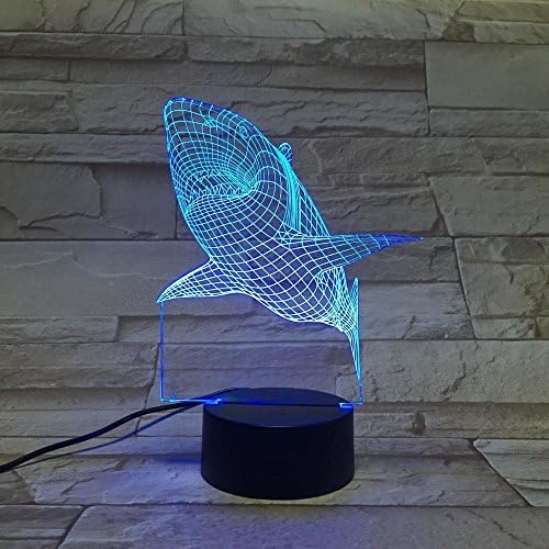 Axiba Shark Three-dimensional light led gradient 3D lamp colorful lamp small night light
