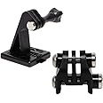 AOUTACC Tactical Helmet Accessories Camera Excavator Mounts Rail Mounts for GoPro or NVG Base Bracket (2 Black)