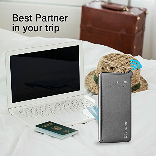 GlocalMe U2 4G LTE mobiler Wi-Fi Hotspot mobiler Wlan Router Global MiFi mit kostenlosen 1 GB globalen Daten, SIMkarten-frei, ohne Roaming-GebÃ¼hre, verwendbar in Ã¼ber 100 LÃ¤ndern und Regionen, kompatibel fÃ¼r Smartphones, Tablets, Laptops