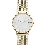 Skagen Herren-Armbanduhr 38mm Armband Edelstahl Gold + Gehäuse Quarz SKW6443