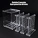 Discoball Clear Acrylic Earrings Holder 3 Panels Earring Display Jewellery Organiser - Holding Up To 120 Pairs Earrings Stud Storage