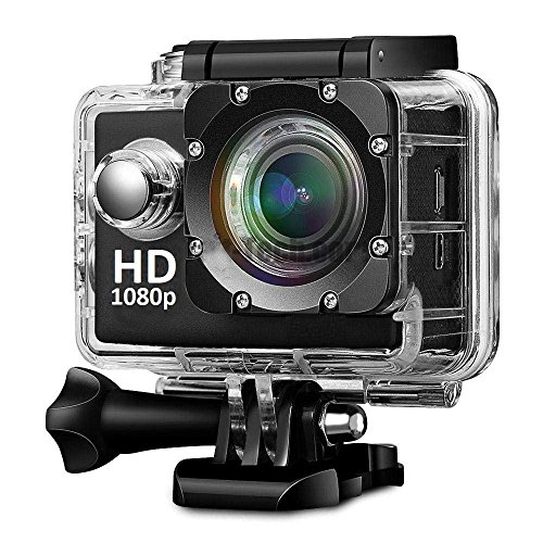 Teconica KL-5000 Full HD Action Camera with 170° Ultra Wide-Angle Lens & Full Accessories (Assorted Color)
