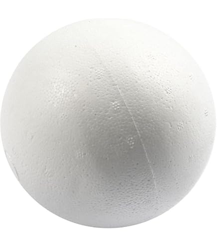 Lot De 20 Boules De Polystyrène Mélangées - 4 Tailles : 8cm, 7cm, 6cm, 5cm - Qualité Allemande