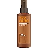 Piz Buin Tan &amp; Protect Tan Intensifying Sun Oil Spray (1x150ml), Sun Bronzer with SPF15 and UVA/UVB Filters, Bronzing Oil wit