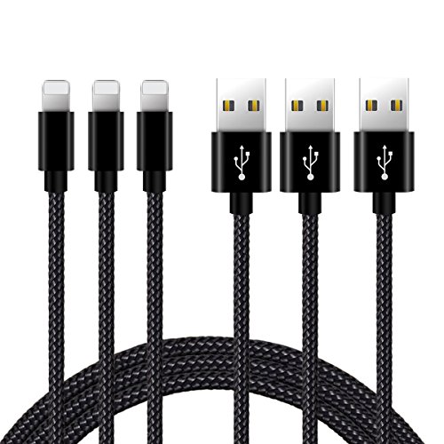 Nylon Kabel 3 2m Ladekabel f  r iPhone Verbindungskabel Lightning haltbar Datenkabel f  r Apple iPhone X 8 8 Plus 7 6 Plus 7 6  5 5S 6S  iPad 4 iPad M