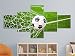 Produktbild Leinwandbild 5 tlg. 200x100cm Tor Fussball Ball Feld Sport Fußball Alu Bild Acryl Acrylglasbild Leinwand Bilder Druck Kunstdruck mehrteilig Holz 41A344, Artikel Auswahl:5 Tlg Leinwand 100x60cm