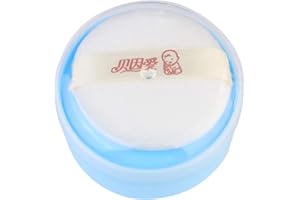 Uonlytech Blu Soffio di Polvere di Talco Bambino Soffio di Polvere Dopo Il Bagno Soffio di Polvere E Il Contenitore per La Casa E Viaggi