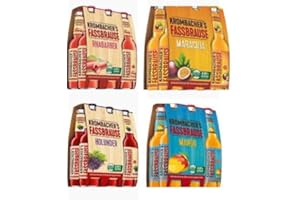 24 Flaschen Krombacher Fassbrause Mixpaket (Maracuja,Mango,Holunder,Rhabarber) a 0,33 L inkl. MEHRWEGPFAND + Space Keks gratis a 45 g Von Onlineshop Bormann