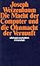 Die Macht der Computer und die Ohnmacht der Vernunft (suhrkamp taschenbuch wissenschaft) by