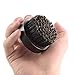 Camden Barbershop Company: Walnut Wood & Boar Bristle Beard Brush incl. Case - Hand-Stained and Laser-Engraved - Perfect for Beard Grooming & Beard Oils & Balms