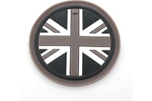 Heinmo Stuoie del sottobicchiere della Tazza dell'automobile di 7cm clubmanmano F/R Serie Universal Car-Styling (Gray Rice)