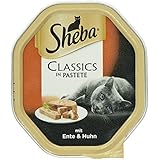 Sheba Schale Classics in Pastete Ente und Huhn, 85 g