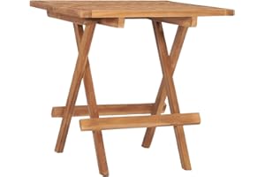 vidaXL Mesa Plegable de Jardín Auxiliar Terraza Patio Bistró Bar Restaurante Cafetería Intemperie Duradera 50x50x50 cm