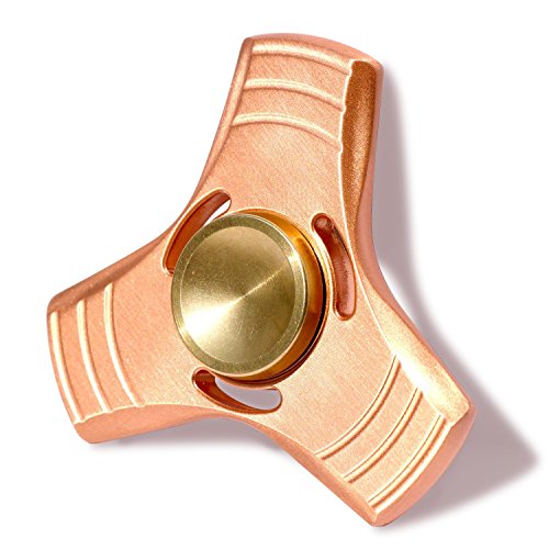 Chizea Fidget Spinner Toy, Funny EDC Hand Spinner Fidget Toy with [Ceramic Bearing] [Exclusive Shape] [Fast and Silent Spin] [Over 3-6 minutes] [Ultra Durable] [Metal Body], Great Adult Children Gift (Pink C)