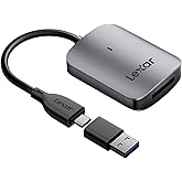Lexar RW515 CFexpress Tip A Kart Okuyucu, 900 MB/s'ye kadar, CFe Tip A Kart i&ccedil;in USB 3.2 Gen 2 Bellek Kartı Okuyucu, USB-C Ka