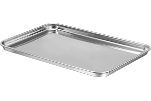 PATIKIL 430 Inox Acier Assiette, 22.8x14.8cm Rectangulaire Plat Type Laboratoire Instrument Outil