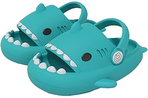JANGZIIA Ciabatte Squalo Bambino Cartone Animato, Pantofole Antiscivolo Estive per Ragazzi e Ragazze, Scarpe da Acqua Antiscivolo per Piscina da Spiaggia, Pantofole Leggere da Esterno per Interni Sandali