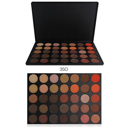 CRAVOG 35 Farben tragbare Schimmern/Matte Lidschatten Palette mit Travel-Größe Eyeshadow - 2