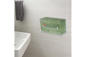 fanelod Glove Dispenser, Tissue Napkin Acrylic Dispenser with Lid, Glove Storage Box, Glove Dispenser Wall Mount, Dispenser Organizer for Kitchen and Restaurant