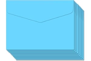 BLUGUL 50 Pièce Petite Enveloppe, Mini enveloppes, 115x82mm, pour Fournitures de Fête d'Anniversaire, Cartes d'invitation, Bleu