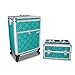 Roo Beauty Tanzania Beauty Trolley Hairdressing Case, Manicure And Nail Case In Imperial Teal