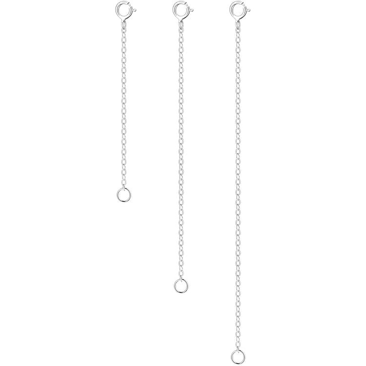 Clip D'oreille Earcuff Oxydes De Zirconium 2 Chainettes Pendantes Argent 925 Rhodié BELLE COMME