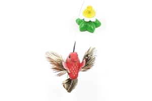 AILOVA Electric Cat Interactive Toy,Automatic Rotating Bird Cat Toy Pet Dog Kitten Intelligence Training Toys for Indoor Cat Feather Toys