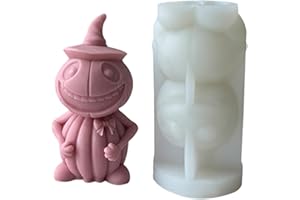 LUVDECO Halloween Silicone Moulds Candle Pumpkin Resin Molds Epoxy Casting Molds Resin Art Moulds for DIY Craft Table Home Decoration Holiday for Gift Soap