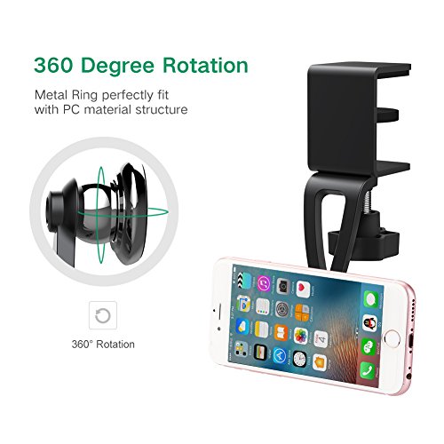 Handyhalterung UGREEN Universal Magnet Handyhalter 360 Drehbar Phone Ständer für Kabinett, Schreibtisch, Tafel, Regal und Schrank kompatibel mit Smartphone, Tablet wie iPhone 6S/6Plus /6/5S ,Samsung Galaxy S6/S5, Galaxy Note 4/3 usw Schwarz - 4