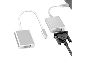 NANGILO VGA To USB C, USB C To VGA, US B C To VG A Adapter, VG A To US B, U SBCTo V GA A dapter, U SB To V GA Adapter for MacBook Pro/Air/iPad/iMac/Dell/XPS/Surface Book 3/ HP X360, Projector