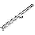 Milano Tile Insert Linear Brushed Stainless Steel Shower Drain - 1200mm