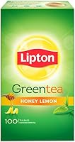 Lipton Honey Lemon Green Tea Bags, 100 Pieces