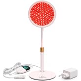 Edelid Red Light Lamp 660 nm, Red Light Therapy with 140 LEDs, 9 Levels of Intensity and Timer 15/30/45 min, Adjustable with