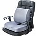 Produktbild HWW Cushion Einfarbiger, Kissen, Sitzkissen-Set Auto Sitz, Lendenkissen Rückenkissen mit Rückenlehne, Schwarz, mesh, C