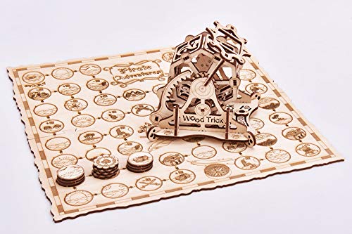 Puzzle madera 3D - Juego de Piratas con ruleta de la fortuna mecánica