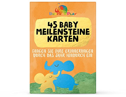 Baby Meilenstein Karten – 45 milestone cards, um die Höhepunkte des 1. Jahres Ihres Babys festzuhalten – Perfekt als Geschenk für Babyparties, zur Geburt und als Willkommensgeschenk für das Baby - 7