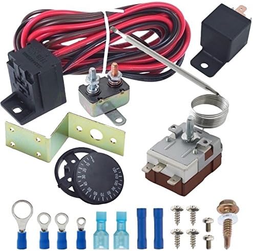 American Volt Adjustable Temperature Electric Fan Thermostat Sensor Switch Controller Wiring