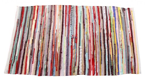 Homescapes Chindi Flickenteppich Läufer 120 x 180 cm Bunt aus 100% Recycelter Baumwolle – Fleckerlteppich Bunt - 3