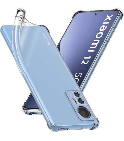 Cover Per Xiaomi 12T + 3 Pellicole Vetro Temperato - Custodia Morbida In TPU Antiurto E Antigraffio, Leggera, Colore Nero