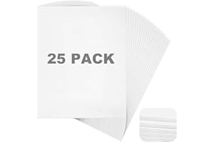 LPAMABA 25 Pz Pannelli in Schiuma Rigida da A4,Tavola in Schiuma A4 da 5mm,Rettangolo in Schiuma Bianco,Schiuma Leggera per Presentazioni per Progetti Artistici, Matrimoni, Progetti Scolastici